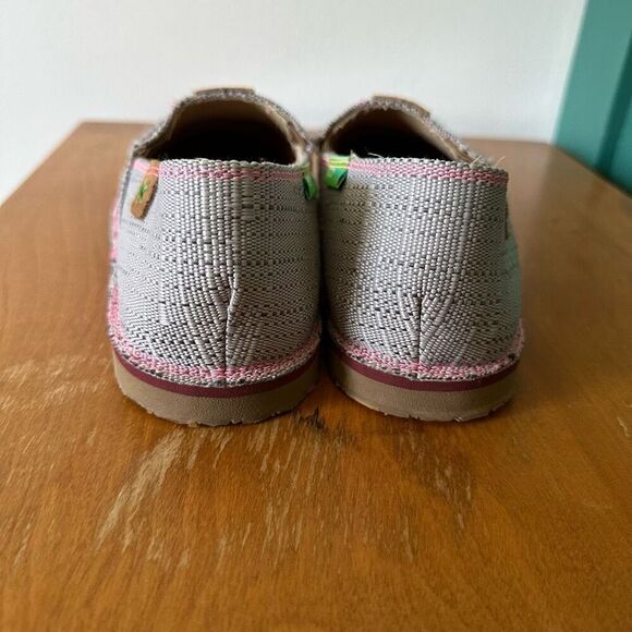 Twist X Women’s Breast Cancer Awareness Grey and Pink EcoTWX Slip on Casual Shoe - Picture 6 of 8